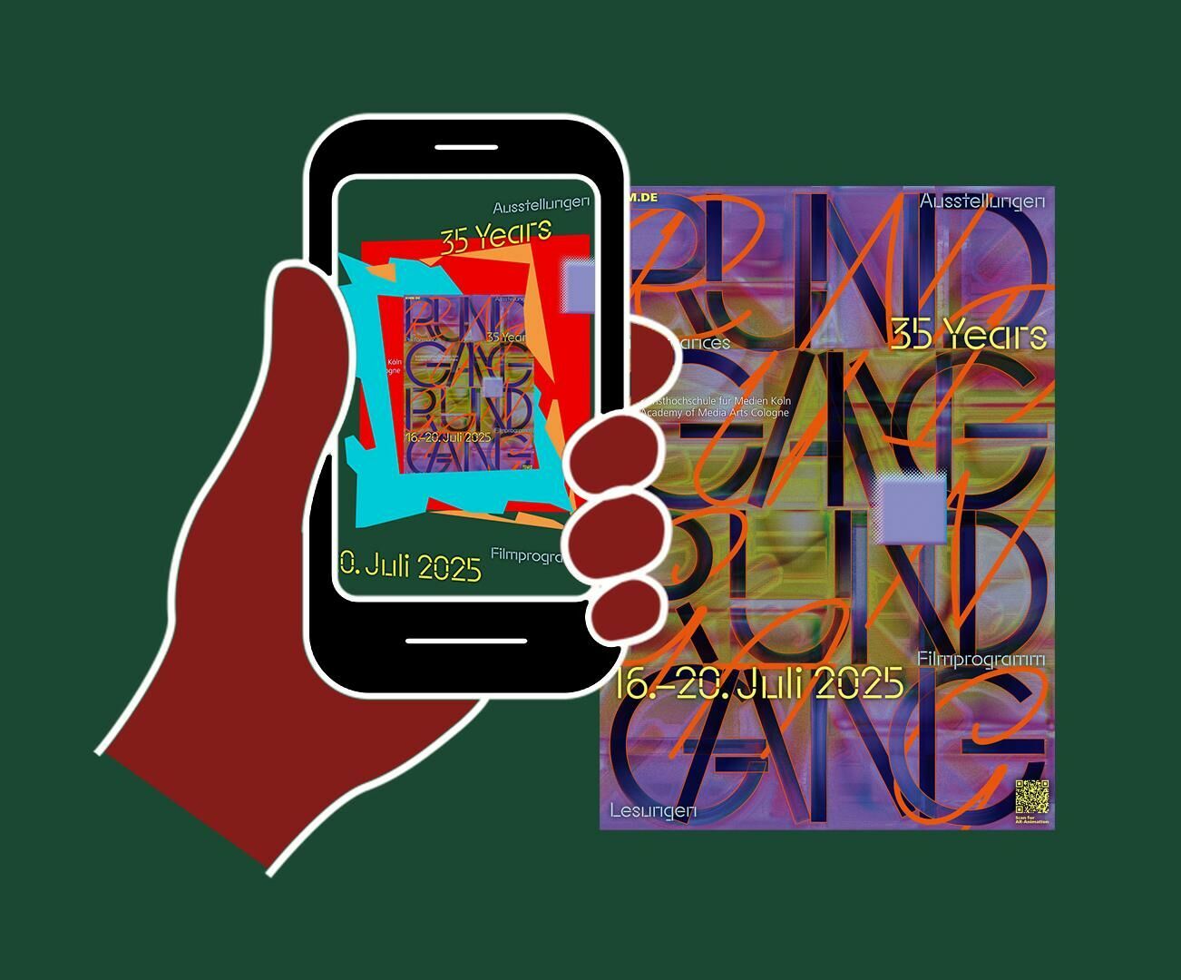 Cover image of the project Rundgang 2025 AR Augmented Reality Poster 