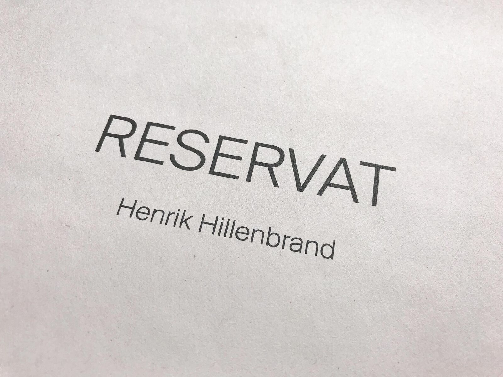 Cover image of the project Reservat