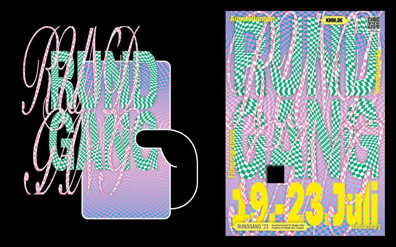 Cover image of the project Augmented Reality (AR) Rundgang Plakat 2023