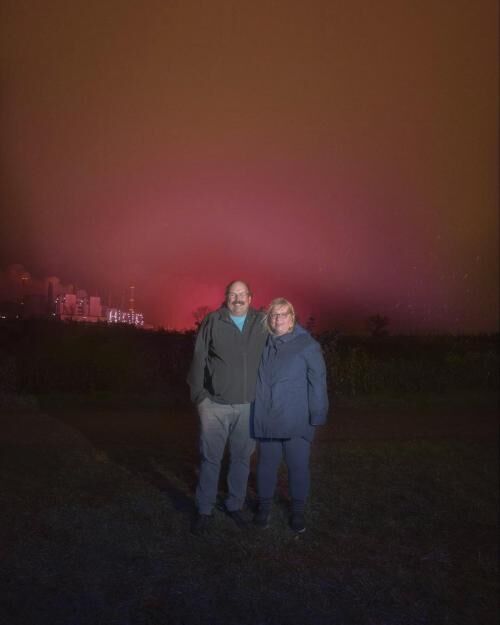 Gallery image of the project The night of colorful sky