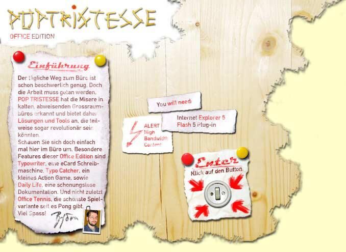 Cover image of the project www.poptristesse.de