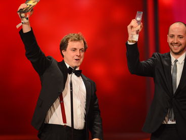 Matthias Schulz und Philipp Käßbohrer beim Deutschen Fernsehpreis 2012