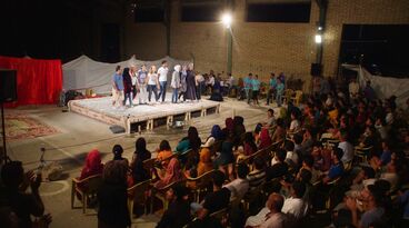 The conference of the birds Syrien, Krieg, Flucht, Theateraufführung