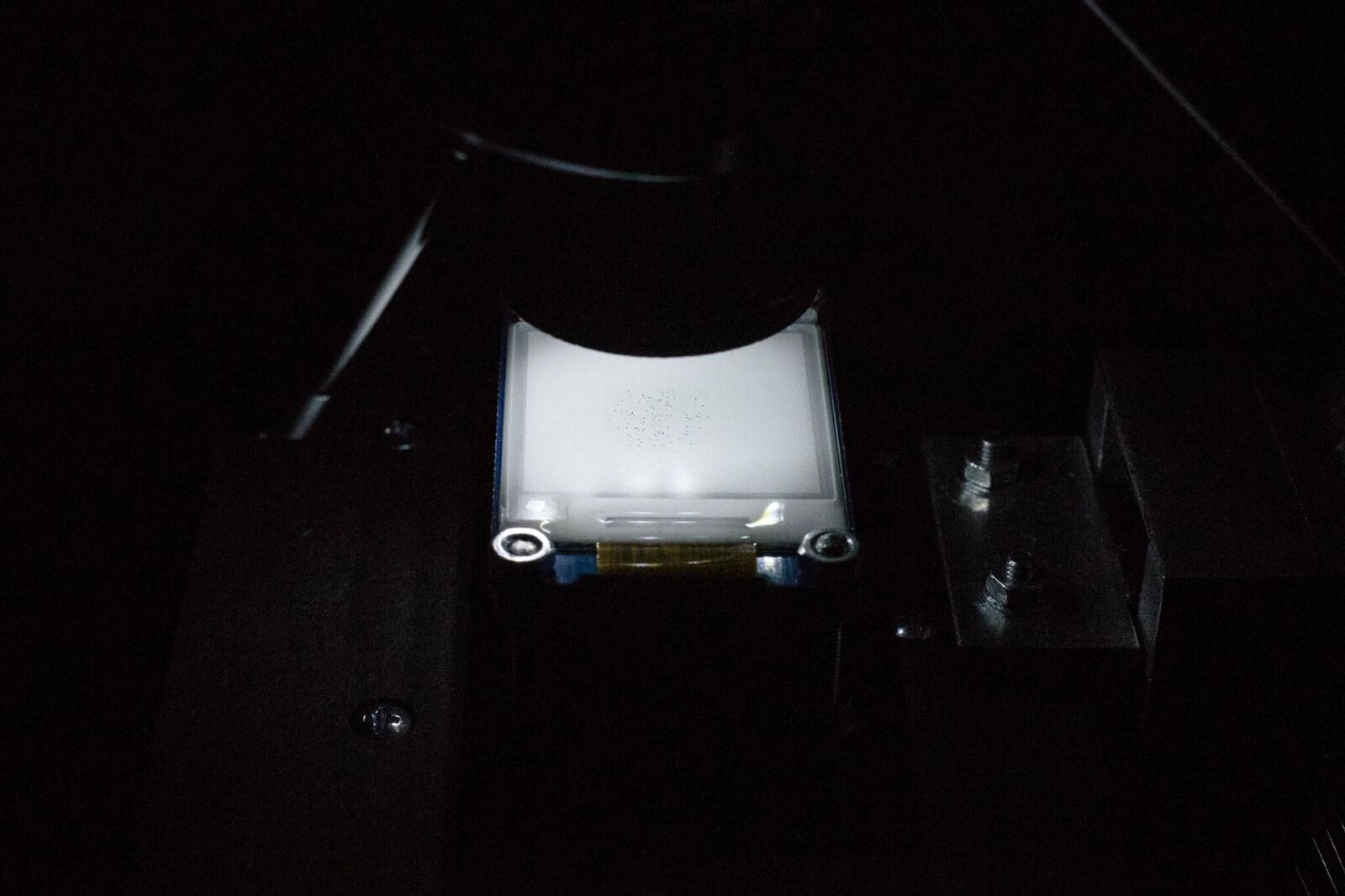 interaktiv, installation, Mikroskop, e-ink Display