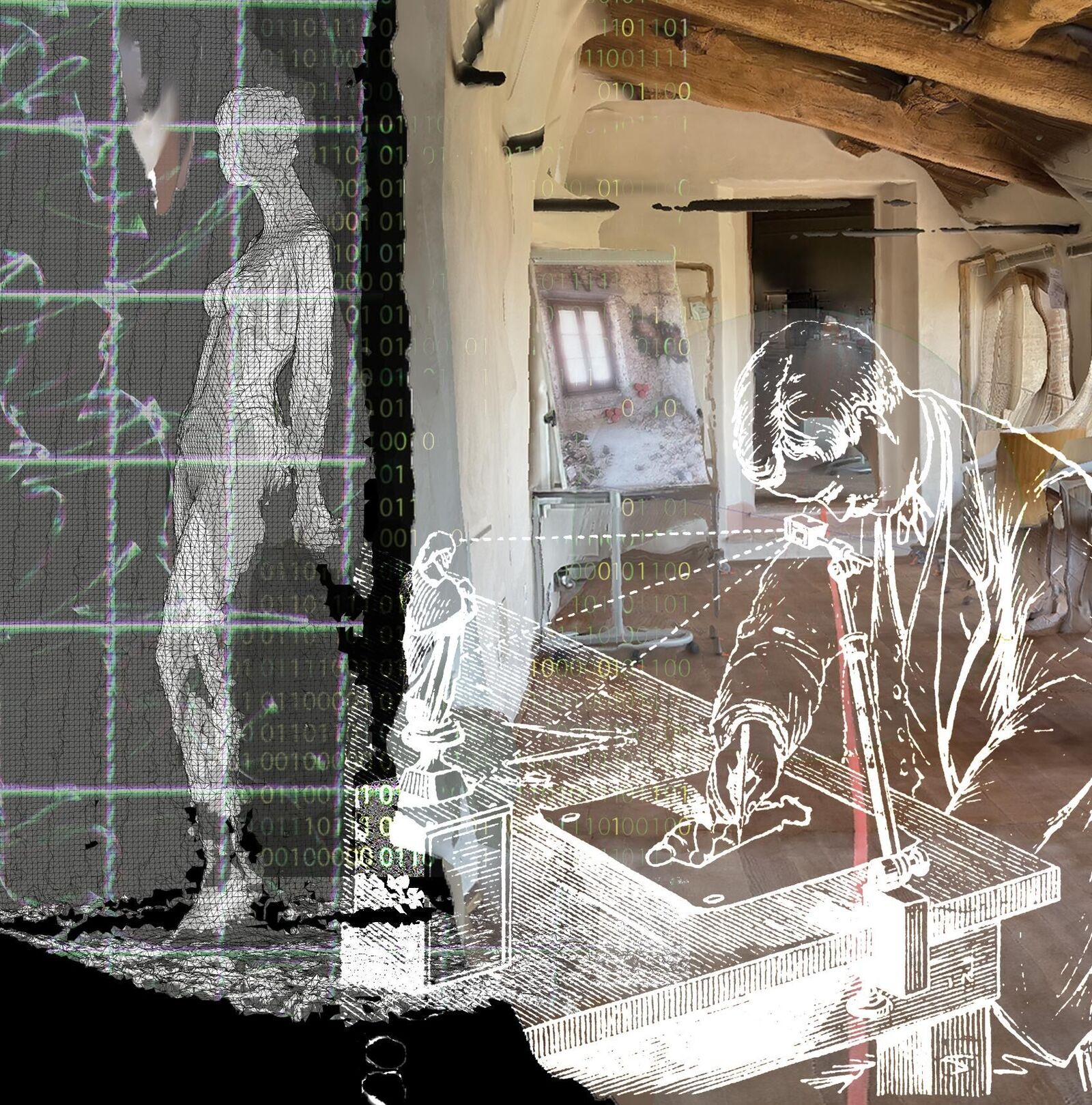 Cover image of the project Reality Hybrids - Expanded Artistic Spectrums of Action based on the Technical Adaptation of Human Sensory Perception