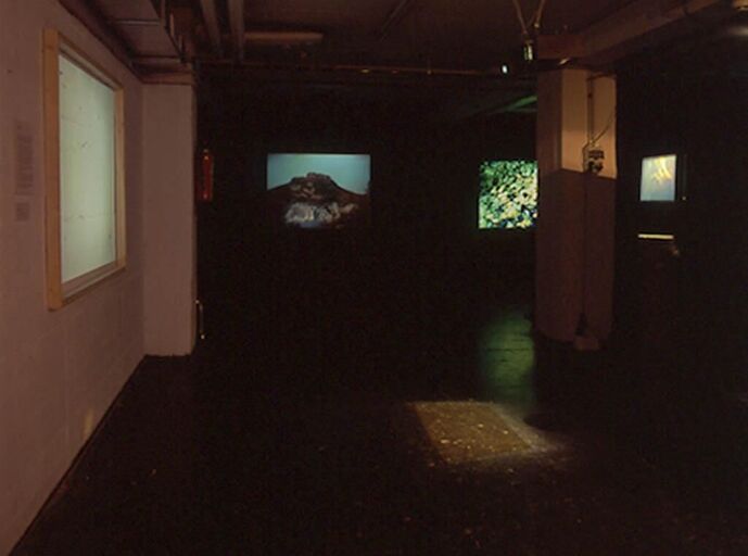 Cover image of the project Elements of Time; Intermediale Raum-Installation