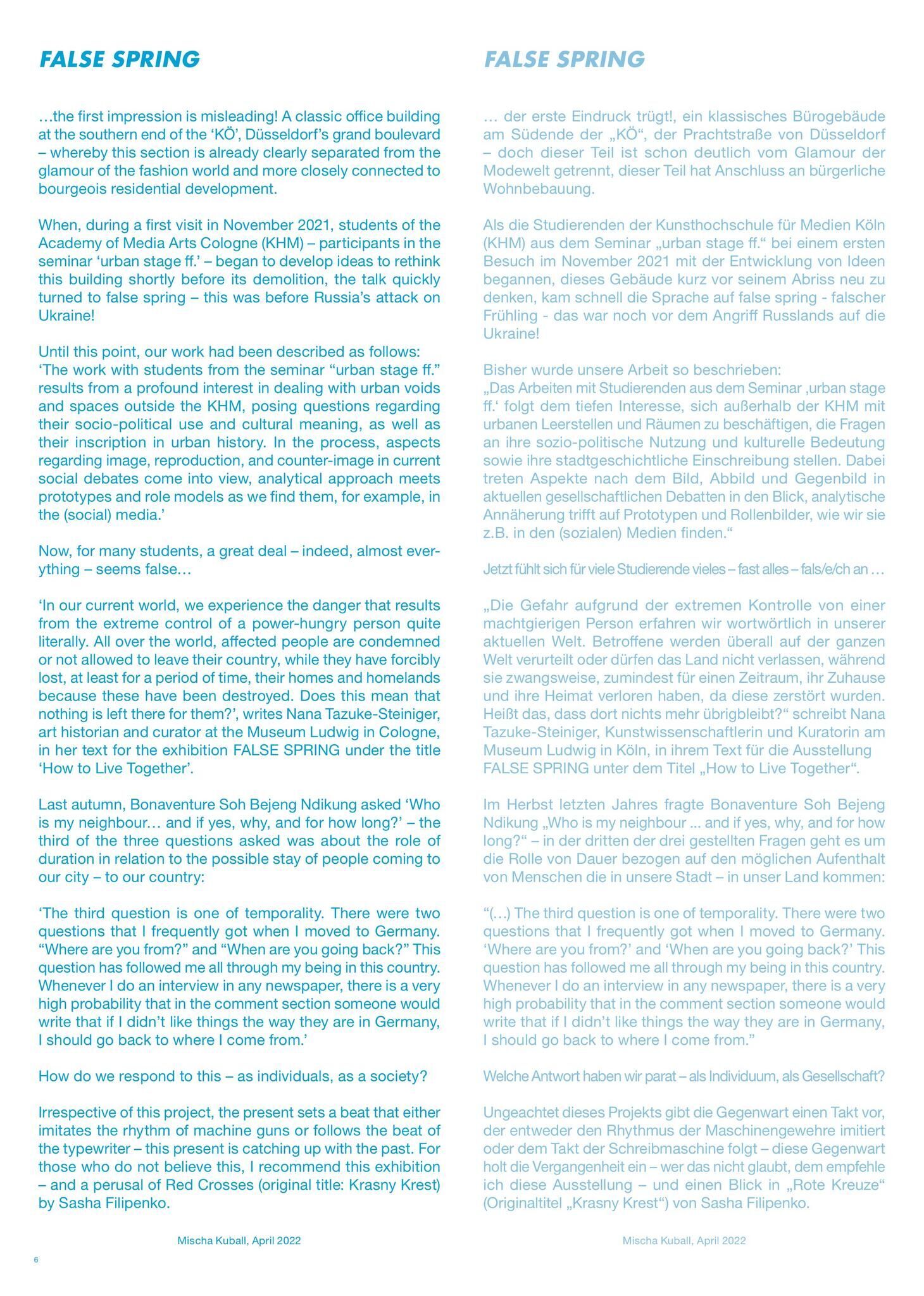 Gallery image of the project FALSE SPRING