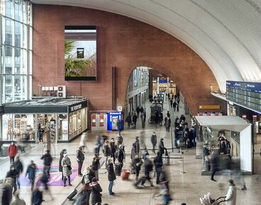 Fensterwerfen Gallery image of the project Public space video in Cologne Central Station