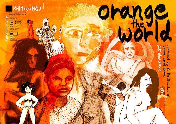 Cover image of the project Orange the world – Poster- und AR-Aktion von Studierenden