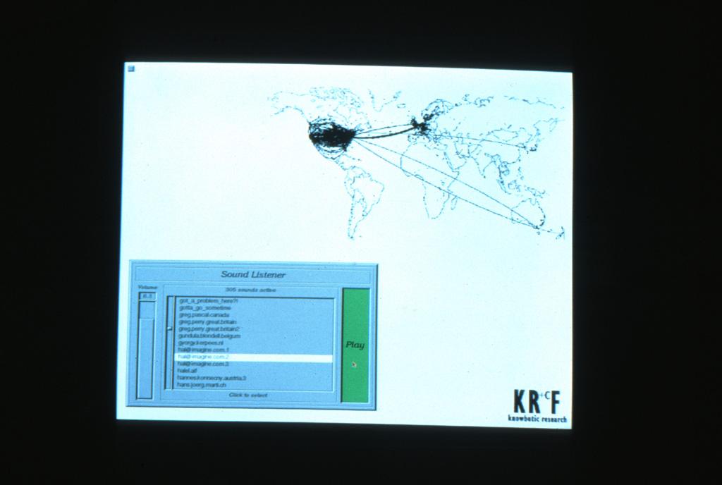 Cover image of the project SMDK – Simulationsraum-Mosaik mobiler Datenklänge - Knowbotic research