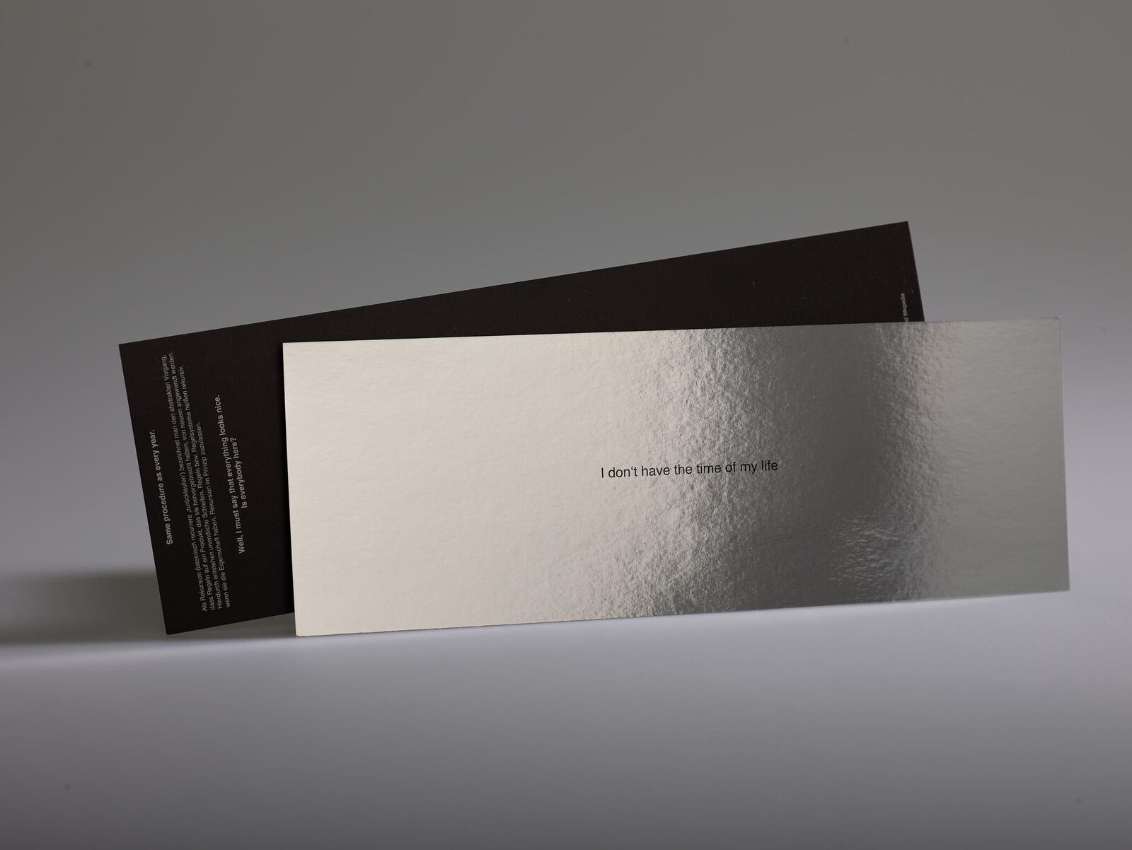 Gallery image of the project same procedure as every year