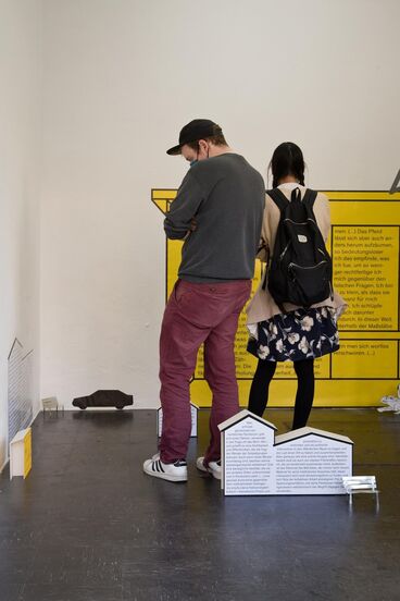 Flyer „Treffpunkte und Haltestellen” Kritik, Kunstmarkt, Zusammenarbeit