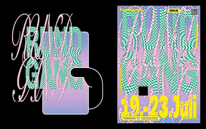 Cover image of the project Augmented Reality (AR) Rundgang Plakat 2023